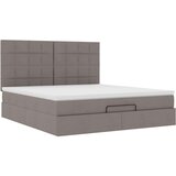  Otomanski posteljni okvir z vzmetnico taupe 160x200 cm blago, (22053332) | Shoptok.si