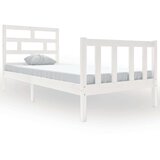  Okvir za krevet od masivne borovine bijeli 90x190 cm 3FT mali | shoptok.hr