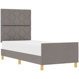 vidaXL Postelja Taupe 80x200 cm, Tkanina, (22048859) Cene