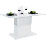 Stol Jedilna miza Lavina 1 - bela+visok sijaj bela