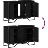  Kupaonski ormar za Lavabo - Umivaonik Crni hrast 91x35x60 cm Konstruirano drvo | shoptok.hr