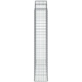  Obokane gabion košare 8 kosi 200x50x220/240 cm pocinkano železo, (21000605) | Shoptok.si