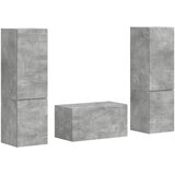  Set TV komoda 5 pcs Betonski sivi Konstruirano drvo | Eponuda.com