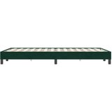 Box Spring krevet bez madracem tamno zeleni 120x220 cm baršun | shoptok.hr