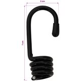  Kuke 12 kom. Crna 8 mm x 5 cm Čelik | shoptok.hr