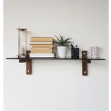 R101 WalnutFume Wall Shelf