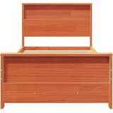  Krevetna konstrukcija Vosak smeđa 100 x 200 cm Masivna borovina | shoptok.hr
