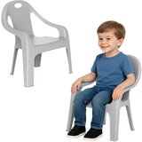 Monkey Gym Otroški plastični stol Lucky - siv, (5000077234) | Shoptok.si