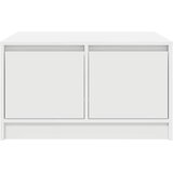  Stol za kavu s ladicama bijeli 70,5x70x40 cm | shoptok.hr