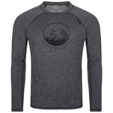 Kilpi MAVORA TOP-M dark gray wool thermal T-shirt for men | Shoptok.si