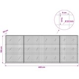  Gabion s žicom debljine 3,5 mm i mrežom 5x5 cm 400x20x150 cm | shoptok.hr