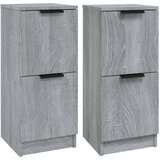  Komoda 2 kosa siva sonoma 30x30x70 cm konstruiran les, (20654620) | Shoptok.si