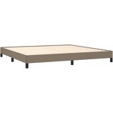  Okvir za krevet bez madraca smeđesivi 200x200 cm od tkanine | shoptok.hr