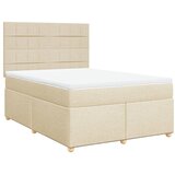  Krevet s oprugama i madracem krem 160x200 cm od tkanine | shoptok.hr
