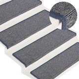  Prostirke za stepenice 15 kom 65x21x4 cm svijetlo sive i plave pravokutne rubove | shoptok.hr