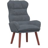 vidaXL naslanjači in spalni stoli Temno sivi Poliester z lesenim okvirjem, (22054338) | Shoptok.si