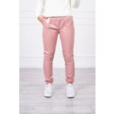 Kesi Double-layer trousers with navy pink velour | shoptok.hr