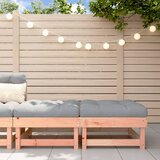 The Living Store Vrtni stolček za noge z blazino 2 kosa trden les douglas - Vrtni Stolček Za Noge, (21464054) | Shoptok.si