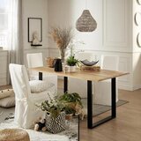 MID.YOU jedilna miza runner, les akacije, železo, ca. 180cm | Shoptok.si