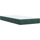 vidaXL Box spring krevet s madracem tamnozeleni 90x200 cm baršunasti | shoptok.hr