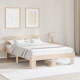  Krevetna konstrukcija Prirodna 140 x 200 cm Čvrsto borovo drvo | shoptok.hr