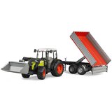 Bruder Traktor Claas Nectis 267 F sa utovarivačem i kiper prikolicom Slike