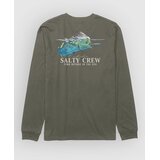 Salty Crew Mahi Surface Majica z dolgimi rokavi dusty olive | Shoptok.si