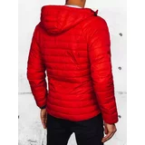 DStreet Men's Transitional Red Quilted Jacket