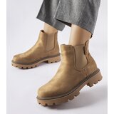 Big Star Beige insulated ankle boots Cene
