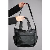 LuviShoes Loony Black Satin Women's Handbag Cene
