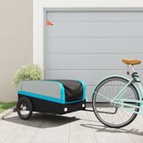 The Living Store Kolesarska prikolica črna in modra 45 kg železo - Kolesarska Prikolica, (21835873) | Shoptok.si