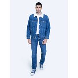 Big Star Man's Straight Trousers 110761 Denim-424 Cene