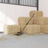 vidaXL Drška za vile Ø 3,5 x 127,5 cm crna čelična | shoptok.hr