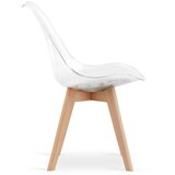  Set 2 prozirne stolice MARK s prirodnim nogama | shoptok.hr