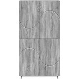  Visoka komoda Siva Sonoma 79 x 41 x 151 cm Konstruirano drvo Slike