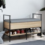  The Living Store Klop za čevlje sonoma hrast 85,5x42x57,5 cm inženirski les - Klop Za Čevlje, (21448441) Cene