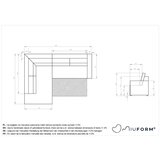Miuform Tamno zelena sklopiva kutna garnitura od samta Brave Dave – | shoptok.hr