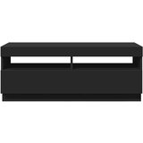 vidaXL TV omarica z LED lučkami črna 100x35x40 cm | Shoptok.si