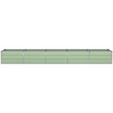  Cvetlično korito Zelena 400 x 80 x 45 cm Jeklo, (5000207523) | Shoptok.si