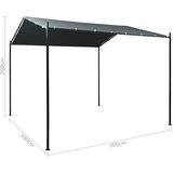  Nadstrešnica za sjenicu/paviljon/šator 3 x 3 m čelična antracit | shoptok.hr