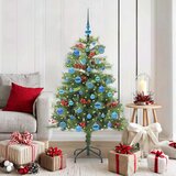  Umjetno božićno drvce 150 LED lampica Topla bijela PVC i metal | shoptok.hr