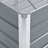  Visoka greda iz pocinkanega jekla 160x40x45 cm sive barve, (20611462) | Shoptok.si