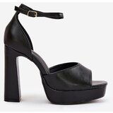 Boto Ladies Sandals On Heel And Platform Eco Leather White Lomman | shoptok.hr