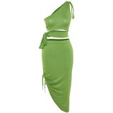 Trendyol Green Ruffle Detailed Bottom-Top Set | ePonuda.com