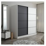 Hanah home kale - 7158 whiteanthracite wardrobe | Eponuda.com