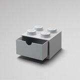 Lego Siva škatla za pisalno mizo s predalom za kocke , 15,8 x 11,3 cm | Shoptok.si