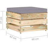  2-dijelna vrtna garnitura s jastucima zeleno impregnirano drvo | shoptok.hr