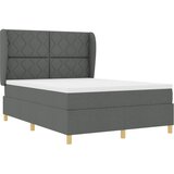  Krevet s opruga kutije Tamno siva 190 x 140 cm tkanina | shoptok.hr