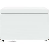  Stolica Bijelo 61 x 41 x 40 cm Umjetna Koža i Fino Radeći Drvo | shoptok.hr