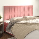  Uzglavlje roza 180x5x118/128 cm baršunasto | shoptok.hr